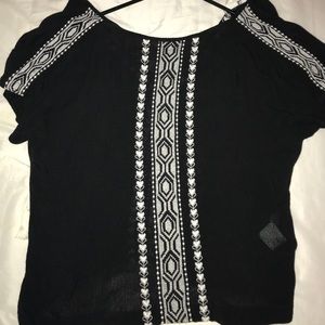 Black and white shirt